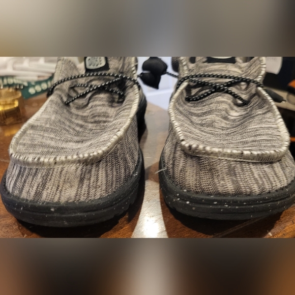 Hey Dude Mens Wally Sport Knit Loafera Shoes Dark Grey Size 8 - Picture 6 of 7